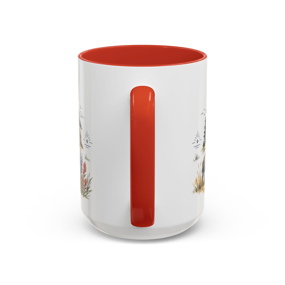 Devils Tower Mug, Wyoming Travel Souvenir, Bucket List Gift, Accent Ceramic Coffee Mug 11oz 15oz