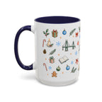 Portland Christmas Watercolor Mug | City Souvenir Coffee Cup (11oz 15oz)