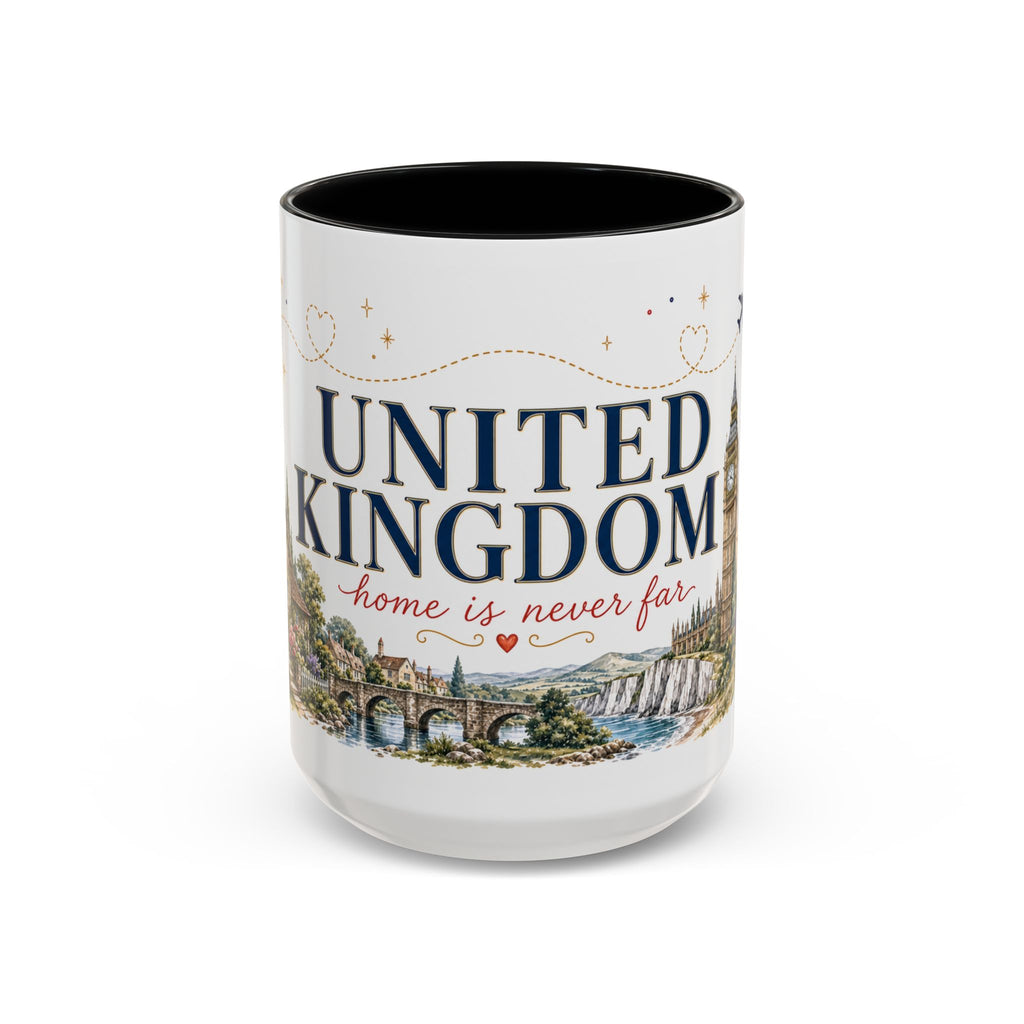 United Kingdom Home Country Mug | Moving Away Gift | Long Distance Friendship | 11 oz 15 oz Accent Mug