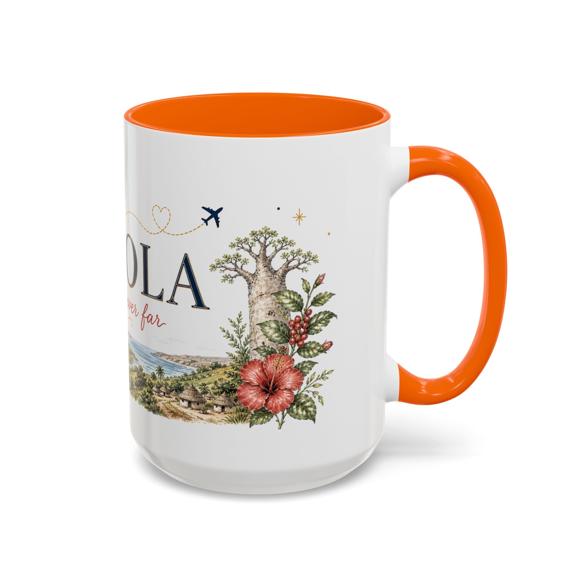 Angola Home Country Mug | Moving Away Gift | Long Distance Friendship | 11 oz 15 oz Accent Mug