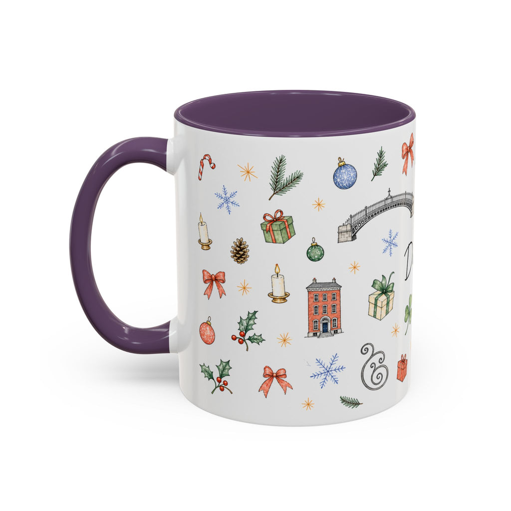 Dublin Christmas Mug | Watercolor City Souvenir, Holiday Travel Gift (11oz/15oz)