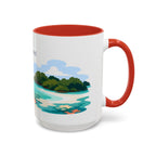 Biscayne National Park Coffee Mug | Solid Color Block Park Souvenir | 11oz 15oz Accent Mug