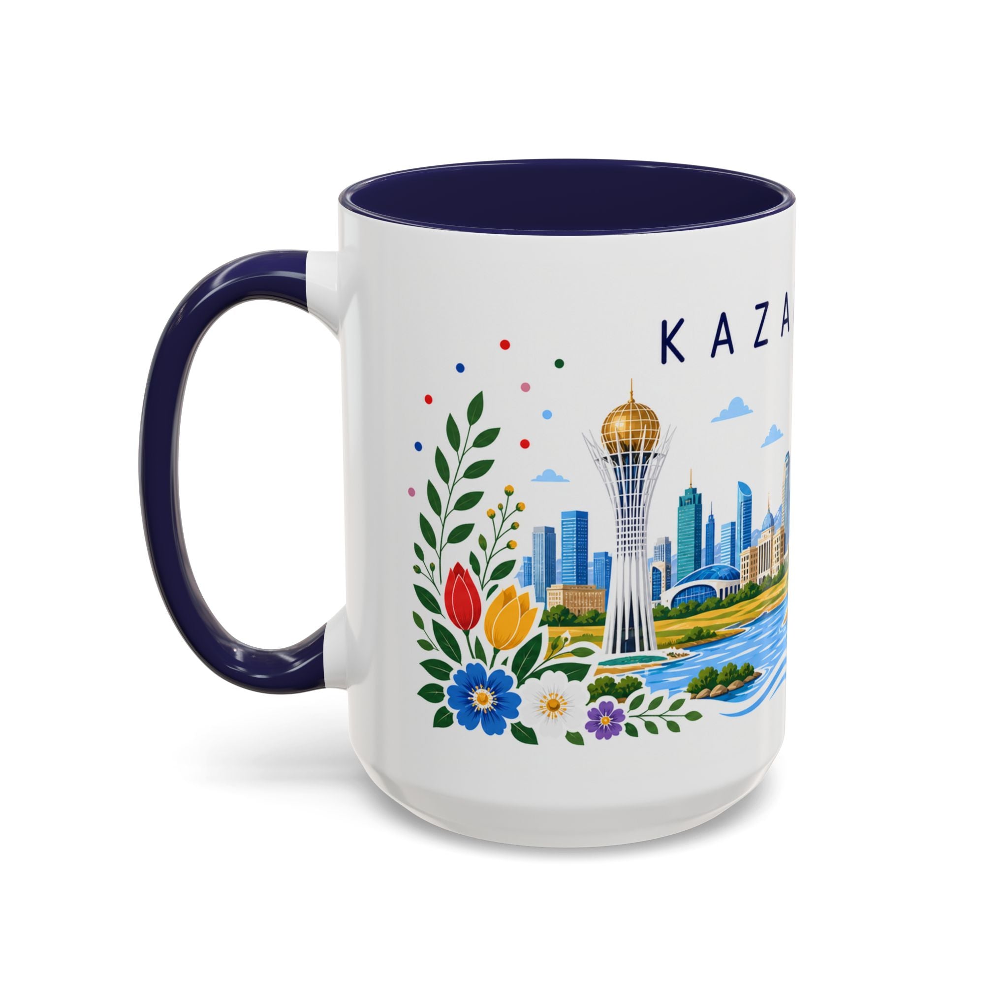 Kazakhstan Coffee Mug | Travel Souvenir Accent Mug | Place Gift Ceramic Cup 11oz 15oz