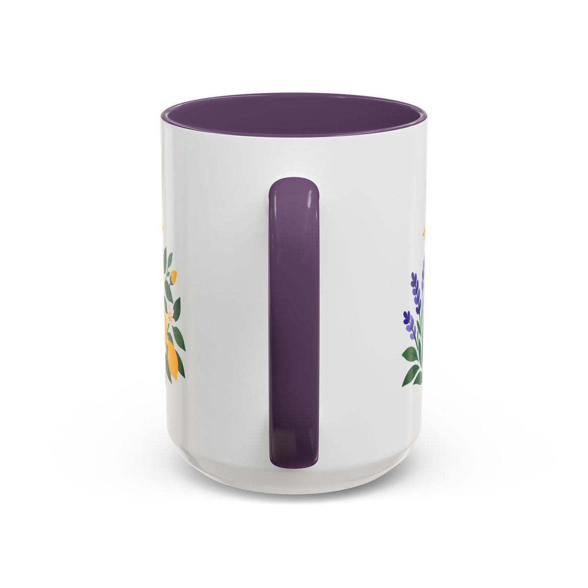 Gemini Zodiac Coffee Mug | Twins and Floral Design | Astrology Birthday Gift | 11 oz 15 oz Ceramic Accent Mug