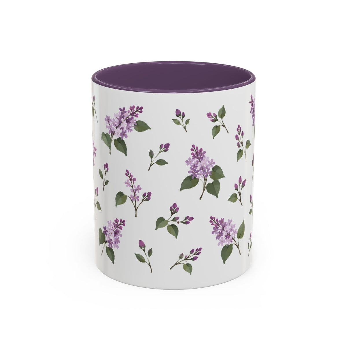 New Hampshire Purple Lilac Mug, State Flower Floral Coffee Cup, 11oz Botanical Gift