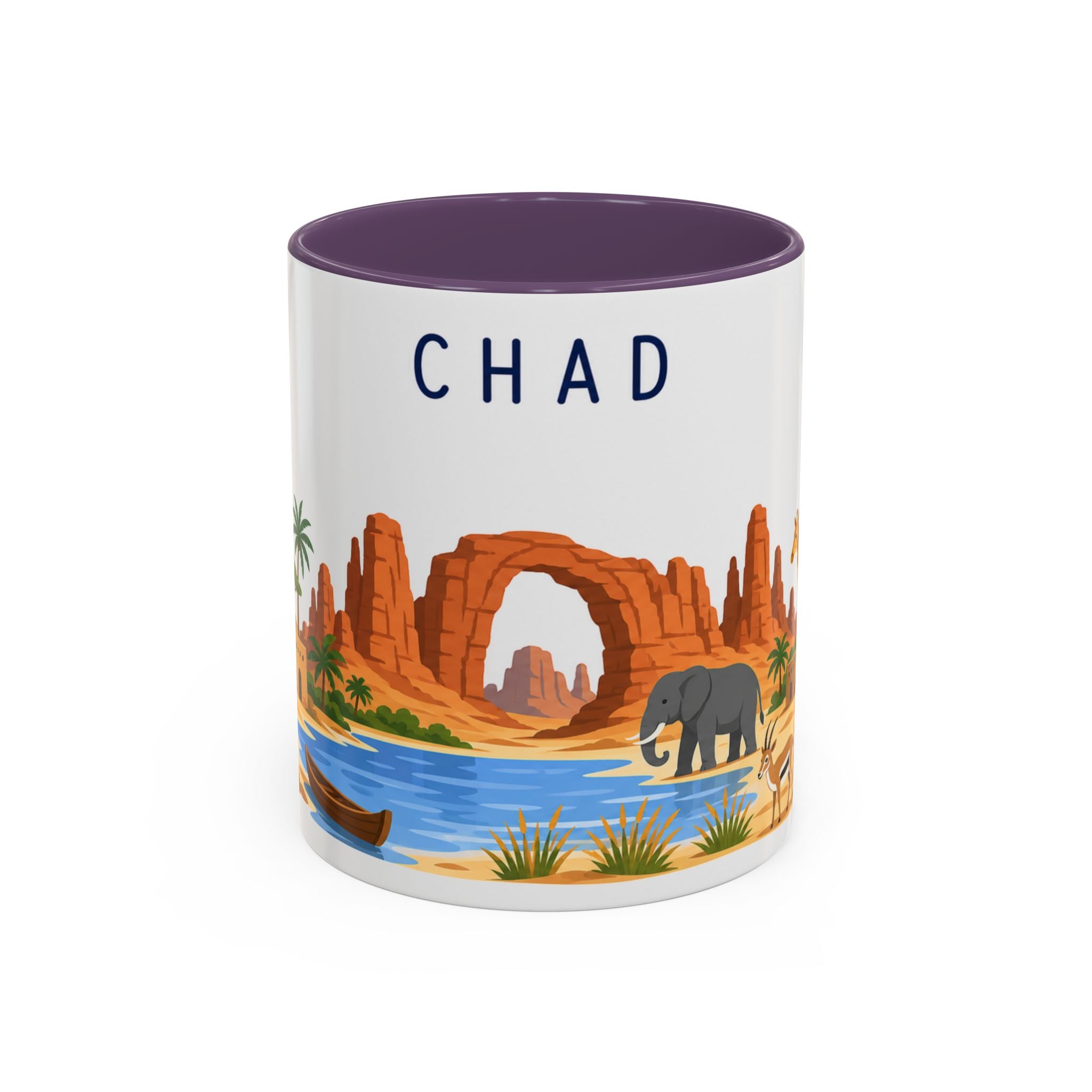 Chad Coffee Mug | Travel Souvenir Accent Mug | Country Gift Ceramic Cup 11oz 15oz