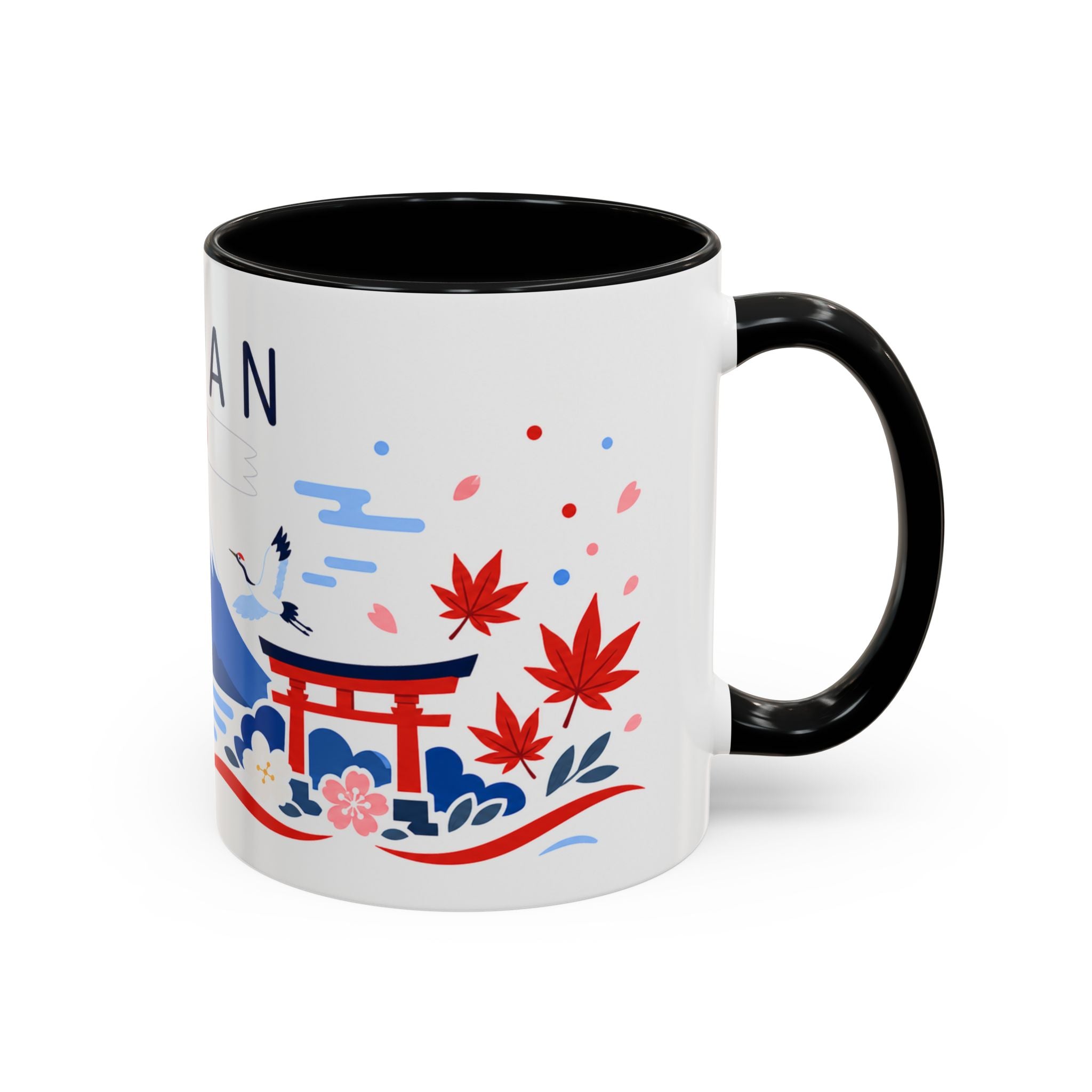 Japan Coffee Mug | Travel Souvenir Accent Mug | Country Gift Ceramic Cup 11oz 15oz