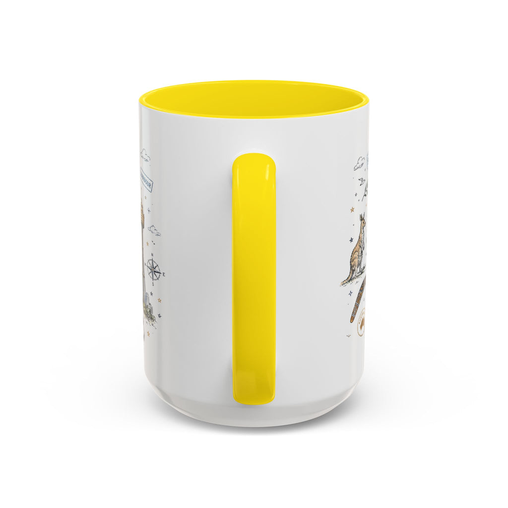 Sydney Coffee Mug | Australia Souvenir Travel Gift | Accent Color Ceramic 11oz 15oz