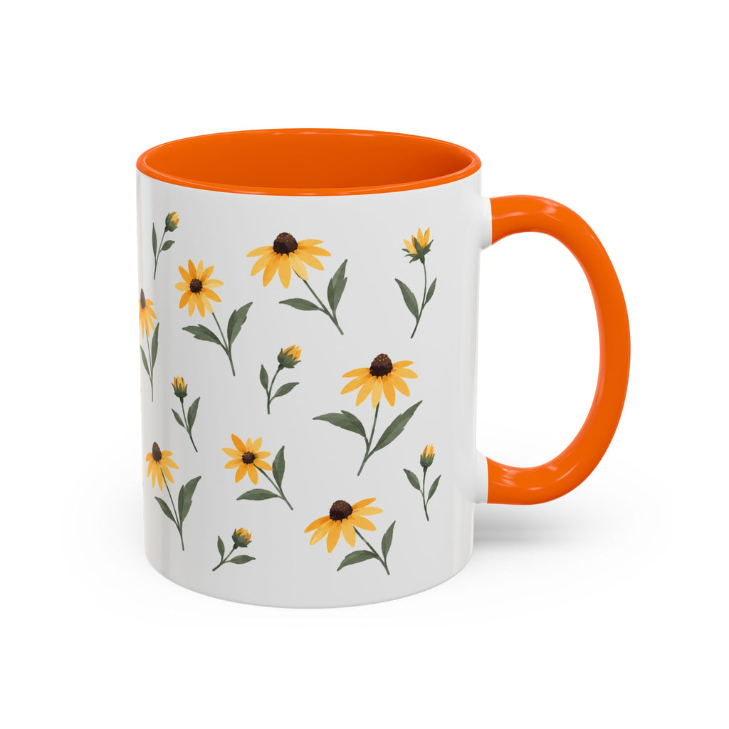 Maryland Black-eyed Susan Mug, State Flower Floral Coffee Cup, 11oz Botanical Gift