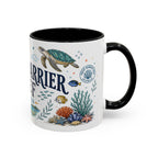 Great Barrier Reef Coffee Mug | Travel Destination Souvenir Gift | Accent Color Ceramic 11oz 15oz