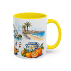 Valencia Illustrated Travel Mug | City Souvenir Accent Coffee Mug | 11oz 15oz Ceramic Cup