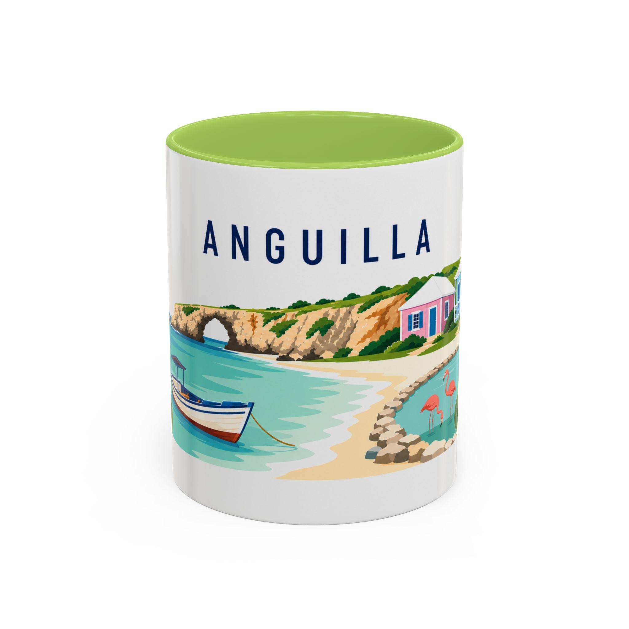 Anguilla Coffee Mug | Travel Souvenir Accent Mug | Country Gift Ceramic Cup 11oz 15oz