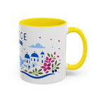 Greece Coffee Mug | Travel Souvenir Accent Mug | Country Gift Ceramic Cup 11oz 15oz