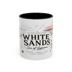 White Sands National Park Coffee Mug | New Mexico Desert Sand Dunes Gift | Accent Color Ceramic 11oz 15oz