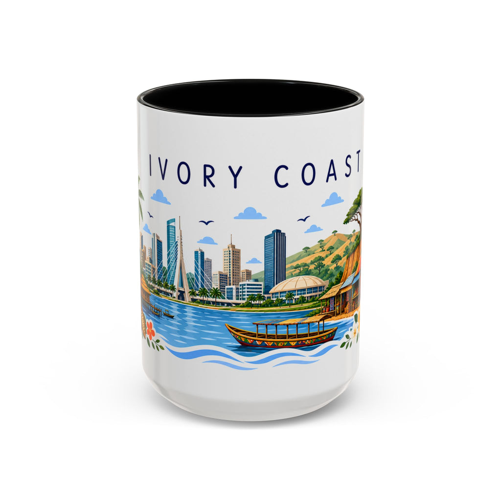 Ivory Coast Coffee Mug | Travel Souvenir Accent Mug | Place Gift Ceramic Cup 11oz 15oz