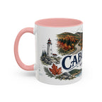 Cabot Trail Mug, Nova Scotia Travel Souvenir, Bucket List Gift, Accent Ceramic Coffee Mug 11oz 15oz
