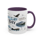 Glacier Bay National Park Coffee Mug | Alaska Wilderness Kayaking Gift | Accent Color Ceramic 11oz 15oz