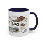 Wrangell-St. Elias National Park Coffee Mug | Alaska Wilderness Climbing Gift | Accent Color Ceramic 11oz 15oz
