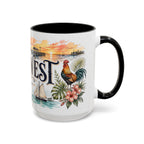 Key West Coffee Mug | United States Travel Souvenir | Vintage Illustrated City Gift | 11 oz 15 oz Accent Mug