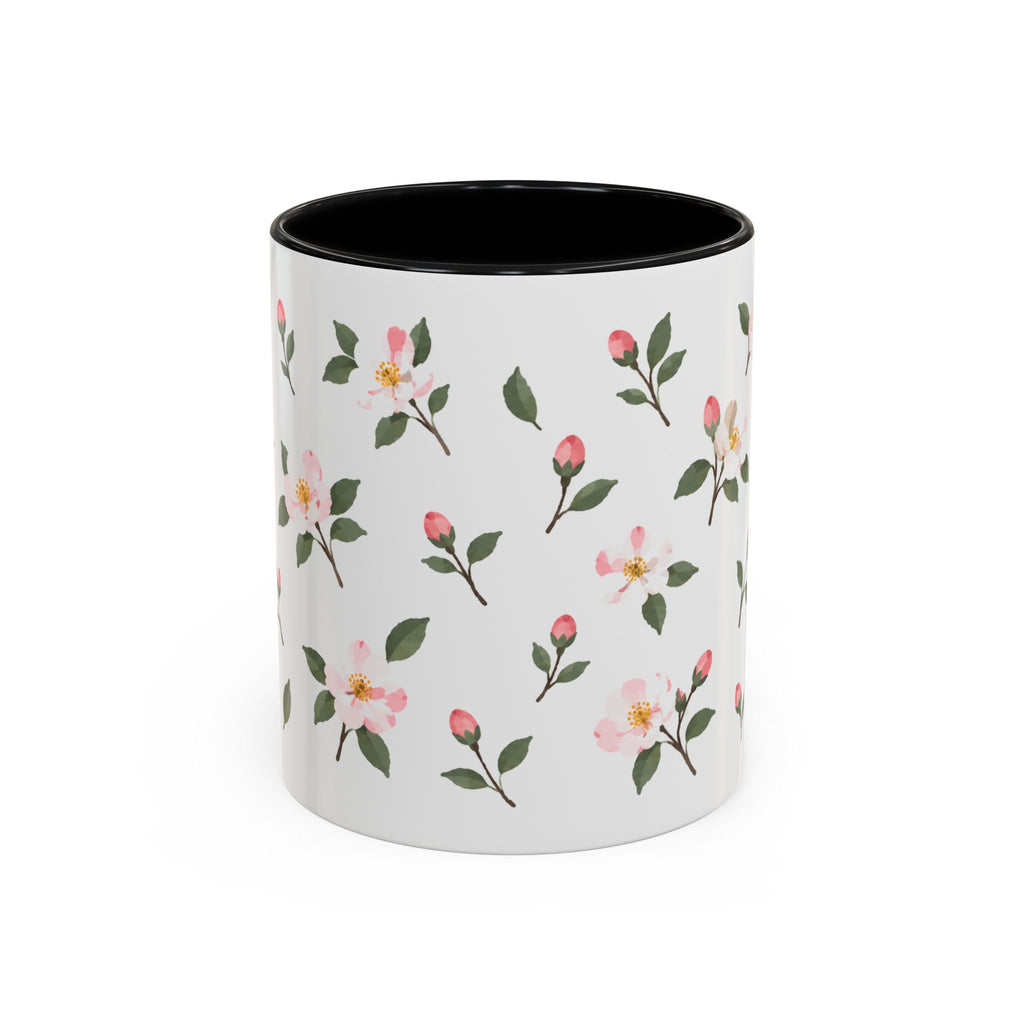 Arkansas Apple Blossom Mug, State Flower Floral Coffee Cup, 11oz Botanical Gift