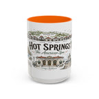 Hot Springs National Park Coffee Mug | Arkansas Thermal Spring Spa Gift | Accent Color Ceramic 11oz 15oz