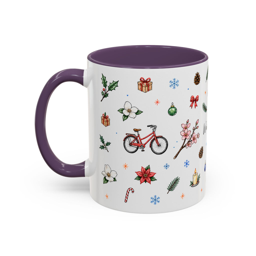 Washington DC Christmas Mug | Watercolor City Souvenir | Ceramic Coffee Cup 11oz 15oz