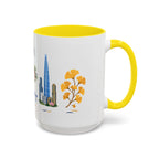 Seoul Coffee Mug | South Korea Travel Souvenir | Porcelain Decal City Gift | 11oz 15oz Accent Mug