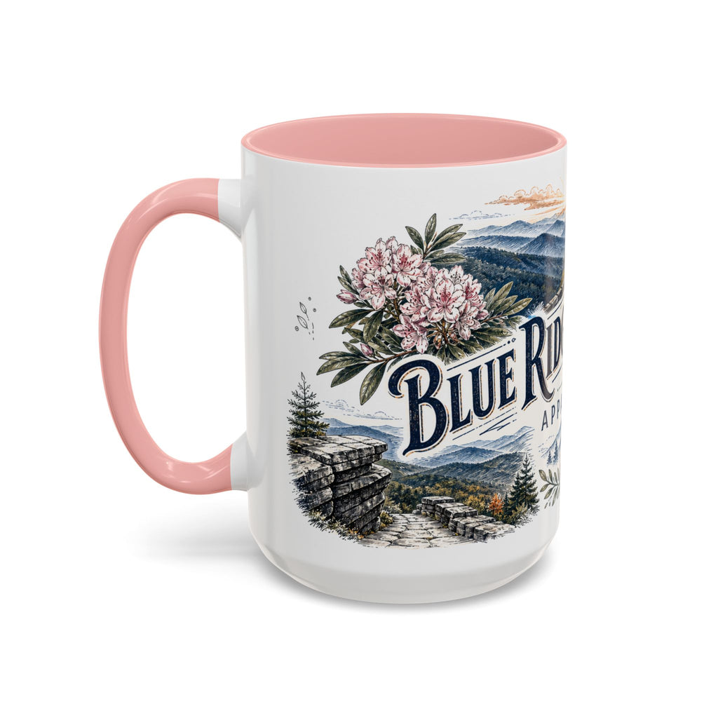 Blue Ridge Parkway Mug, Appalachia Travel Souvenir, Bucket List Gift, Accent Ceramic Coffee Mug 11oz 15oz