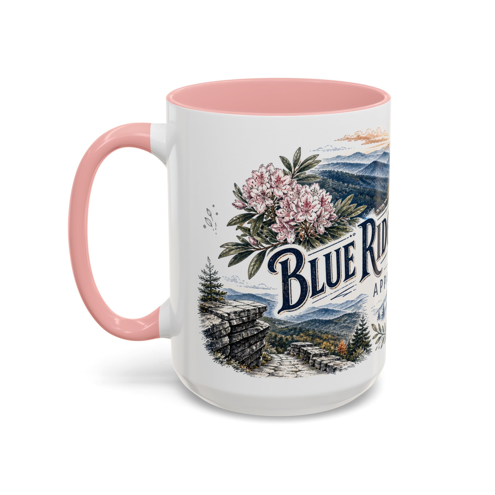 Blue Ridge Parkway Mug, Appalachia Travel Souvenir, Bucket List Gift, Accent Ceramic Coffee Mug 11oz 15oz