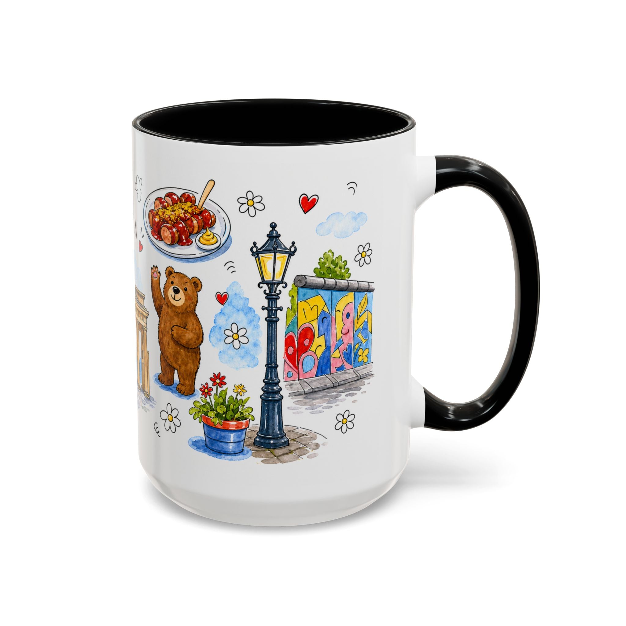 Berlin Travel Mug | European City Souvenir Accent Coffee Mug | 11oz 15oz Ceramic Cup
