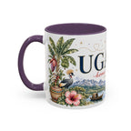 Uganda Home Country Mug | Moving Away Gift | Long Distance Friendship | 11 oz 15 oz Accent Mug
