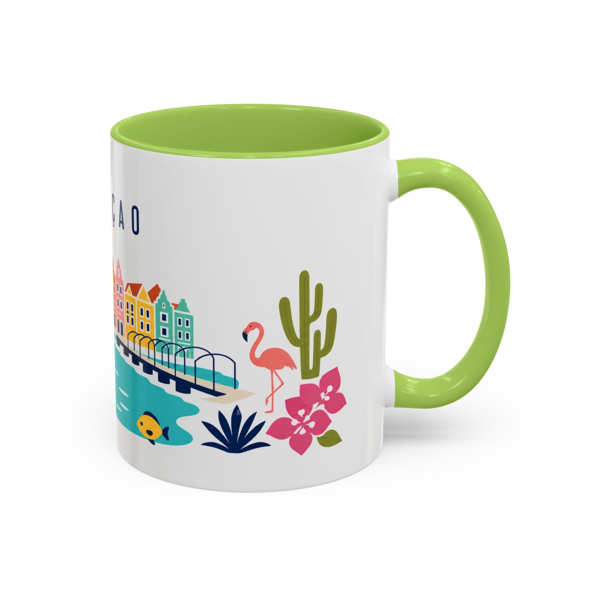 Curaçao Coffee Mug | Travel Souvenir Accent Mug | Country Gift Ceramic Cup 11oz 15oz