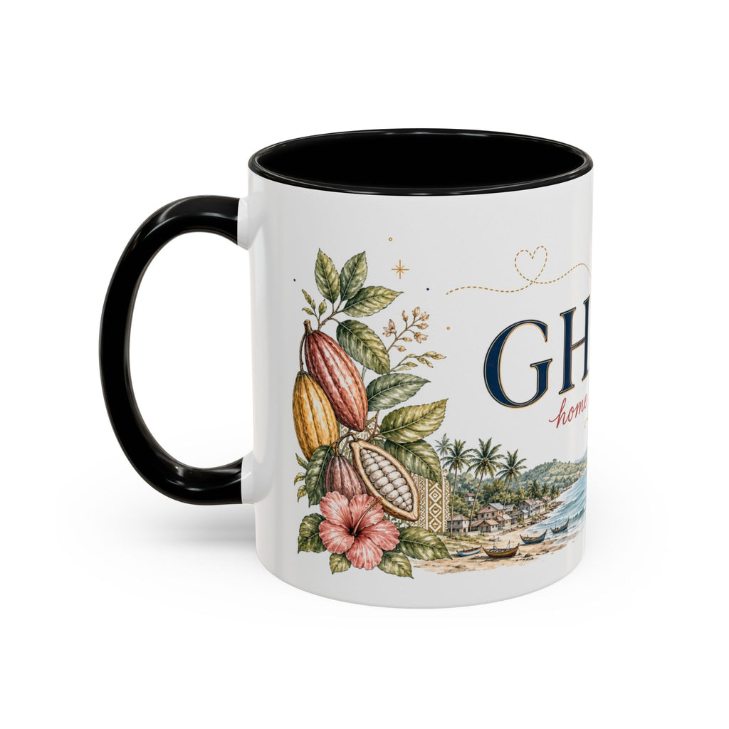 Ghana Home Country Mug | Moving Away Gift | Long Distance Friendship | 11 oz 15 oz Accent Mug