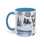 Great White North Coffee Mug | Canadian Pride Gift | Accent Color Ceramic 11oz 15oz