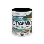 Abel Tasman Coast Mug, New Zealand Travel Souvenir, Bucket List Gift, Accent Ceramic Coffee Mug 11oz 15oz