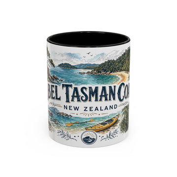 Abel Tasman Coast Mug, New Zealand Travel Souvenir, Bucket List Gift, Accent Ceramic Coffee Mug 11oz 15oz