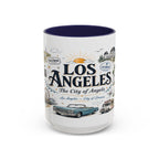 Los Angeles Coffee Mug | California Souvenir City Gift | Accent Color Ceramic 11oz 15oz