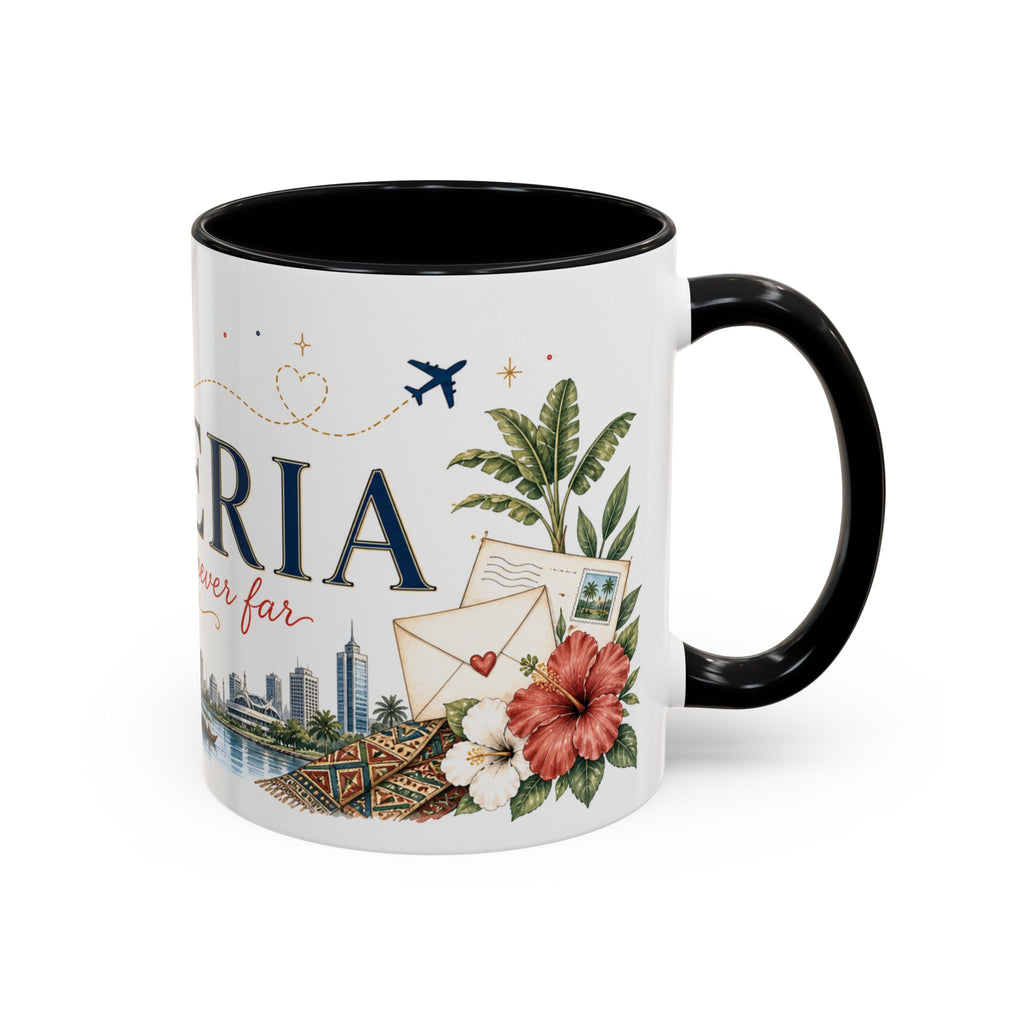 Nigeria Home Country Mug | Moving Away Gift | Long Distance Friendship | 11 oz 15 oz Accent Mug