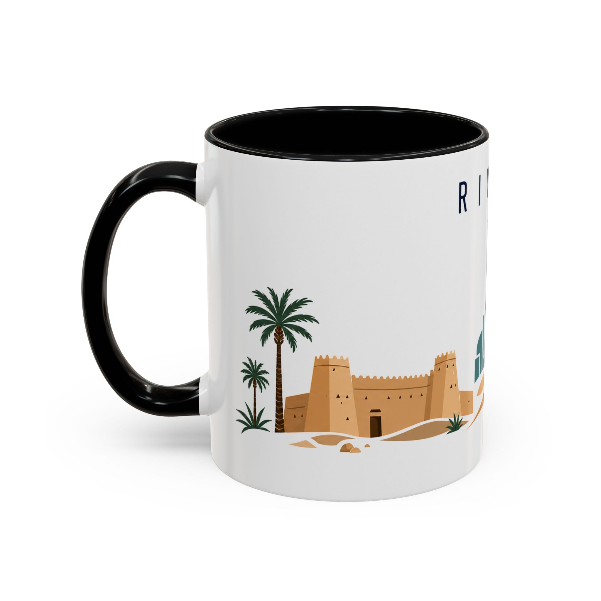 Riyadh Coffee Mug | Saudi Arabia Travel Souvenir | Porcelain Decal City Gift | 11oz 15oz Accent Mug