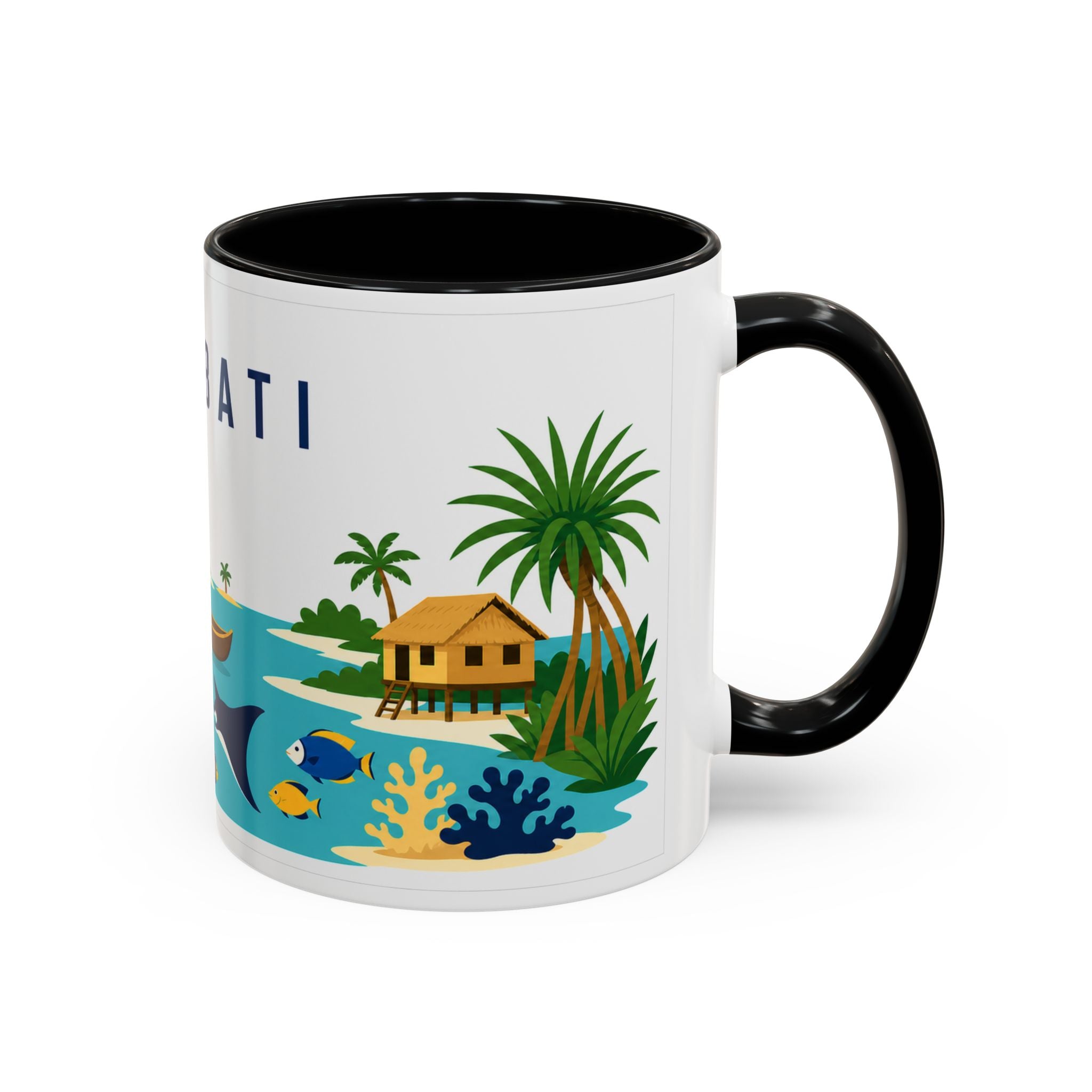 Kiribati Coffee Mug | Travel Souvenir Accent Mug | Country Gift Ceramic Cup 11oz 15oz