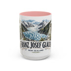 Franz Josef Glacier Mug, New Zealand Travel Souvenir, Bucket List Gift, Accent Ceramic Coffee Mug 11oz 15oz