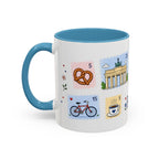 Berlin Coffee Mug | Postage Stamp Collage Mug | Travel Souvenir Accent Cup 11oz 15oz