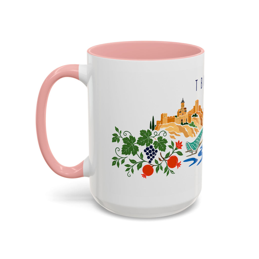 Tbilisi Coffee Mug | Georgia Travel Souvenir | Porcelain Decal City Gift | 11oz 15oz Accent Mug