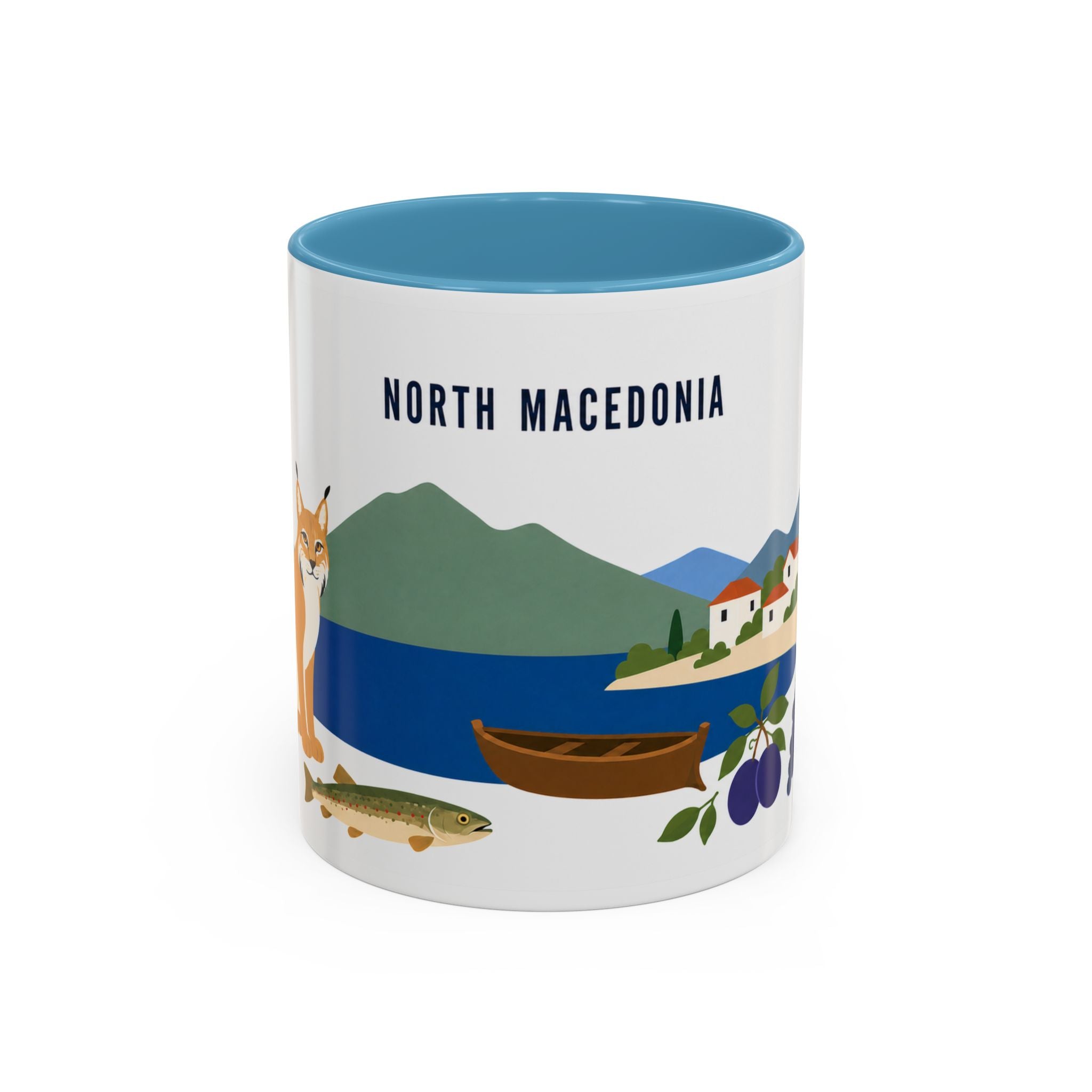 North Macedonia Coffee Mug | Travel Souvenir Accent Mug | Country Gift Ceramic Cup 11oz 15oz