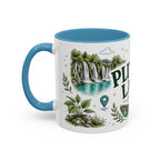 Plitvice Lakes Coffee Mug | Travel Destination Souvenir Gift | Accent Color Ceramic 11oz 15oz