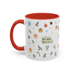 Miami Christmas Mug | Watercolor Art Deco City Souvenir (11oz/15oz)