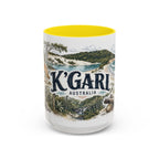 K'gari Mug, Australia Travel Souvenir, Bucket List Gift, Accent Ceramic Coffee Mug 11oz 15oz