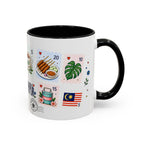 Kuala Lumpur Coffee Mug | Postage Stamp Collage Mug | Travel Souvenir Accent Cup 11oz 15oz