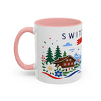 Switzerland Coffee Mug | Travel Souvenir Accent Mug | Country Gift Ceramic Cup 11oz 15oz