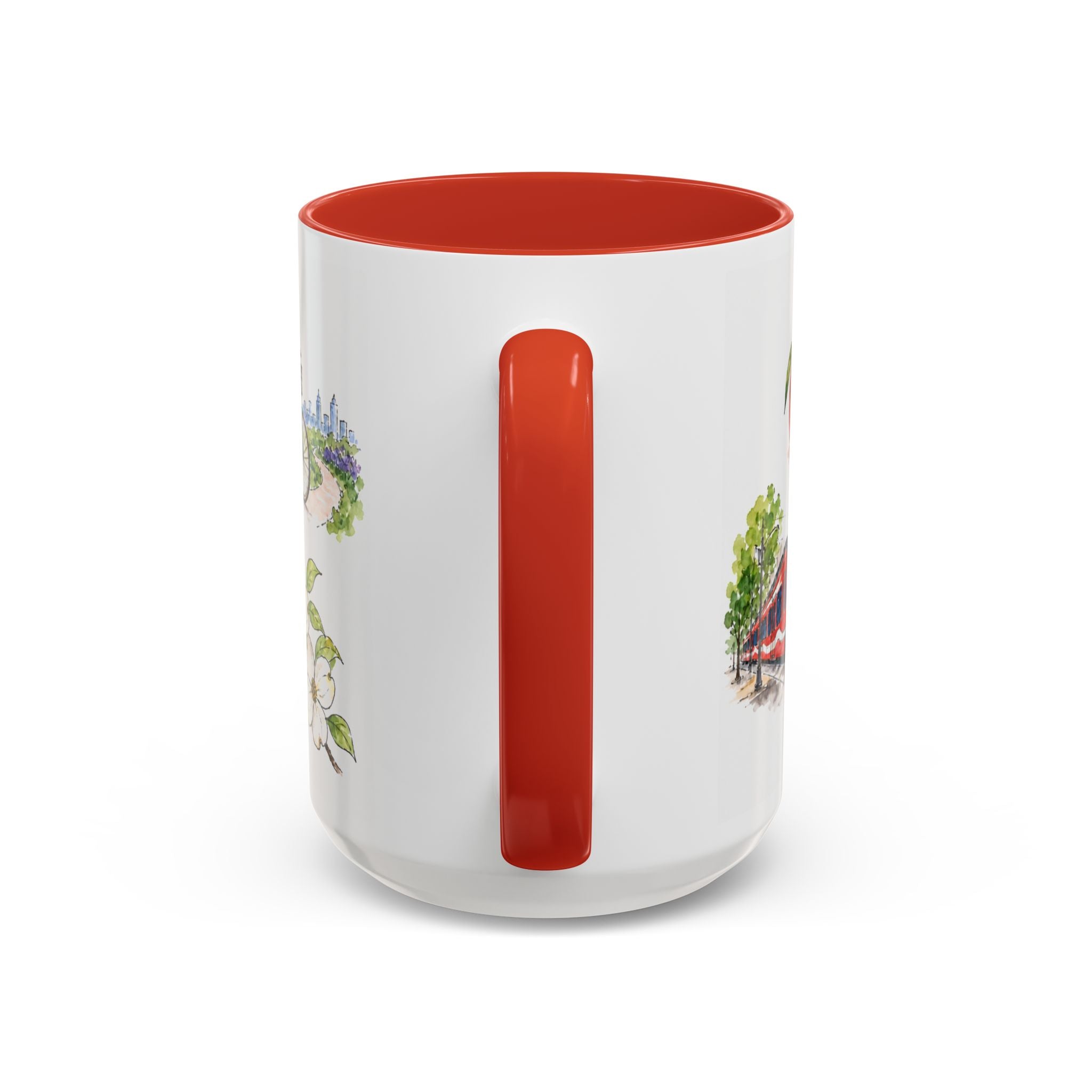 Atlanta Illustrated Travel Mug | City Souvenir Accent Coffee Mug | 11oz 15oz Ceramic Cup